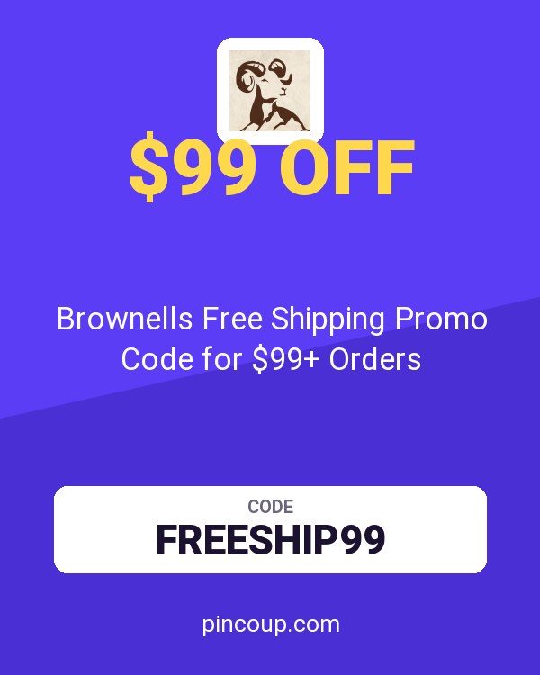 Brownells Free Shipping Promo Code for $99+ Orders