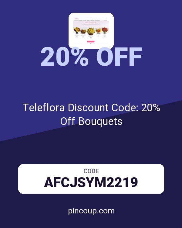 Teleflora Discount Code: 20% Off Bouquets