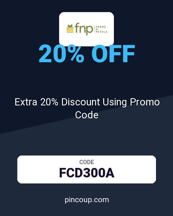 Ferns N Petals coupon: Extra 20% Discount Using Promo Code