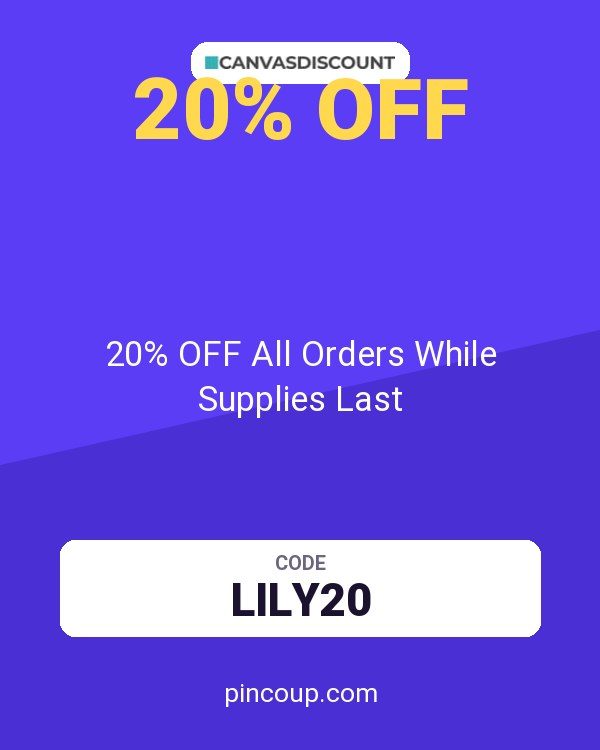 Canvasdiscount coupon: 20% OFF All Orders While Supplies Last