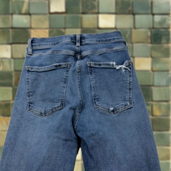 Agolde Jeans Womens 24w 28l Sophie Mid Rise Ankle Distressed Blue A123b, Women's (Size 27) at Grailed