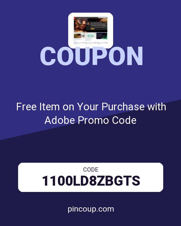 Free Item on Your Purchase with Adobe Promo Code
