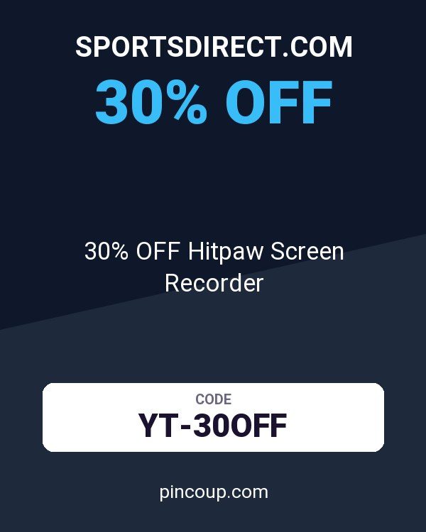 Sportsdirect.com coupon: 30% OFF Hitpaw Screen Recorder