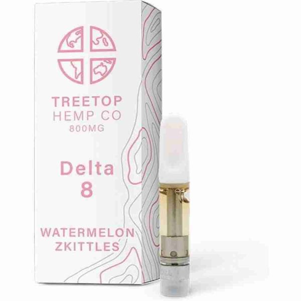TreeTop Watermelon Zkittles 1g Delta 8 Cartridge at D8 Super Store