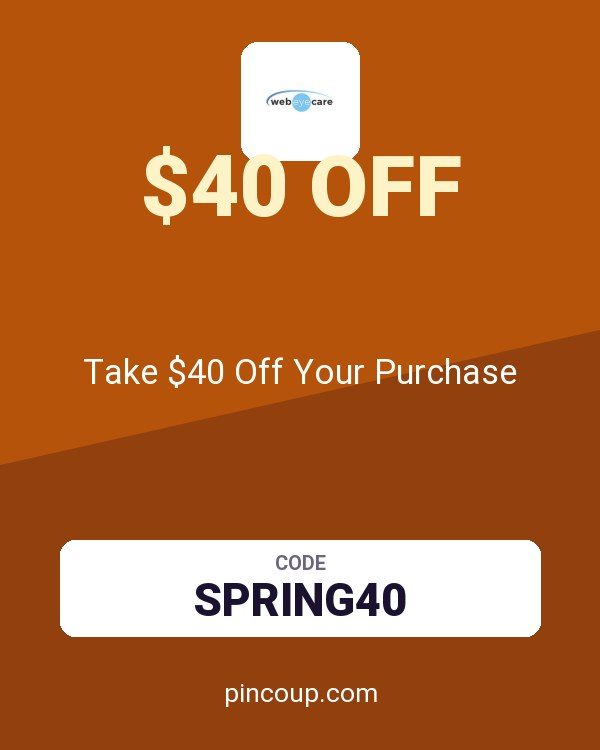 WebEyeCare coupon: Take $40 Off Your Purchase