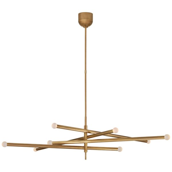 Visual Comfort Signature Collection Kelly Wearstler Rousseau 3 Inch LED Mini Chandelier Rousseau - KW 5589AB-ECG - Art Deco at 1-800Lighting