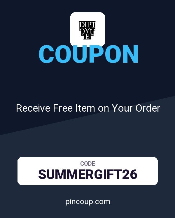 Diptyque coupon: Receive Free Item on Your Order