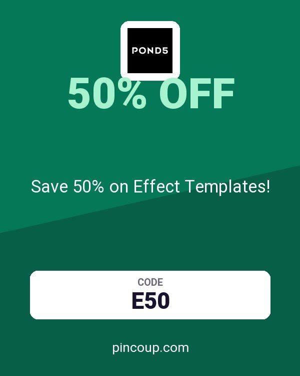 Pond5 coupon: Save 50% on Effect Templates!