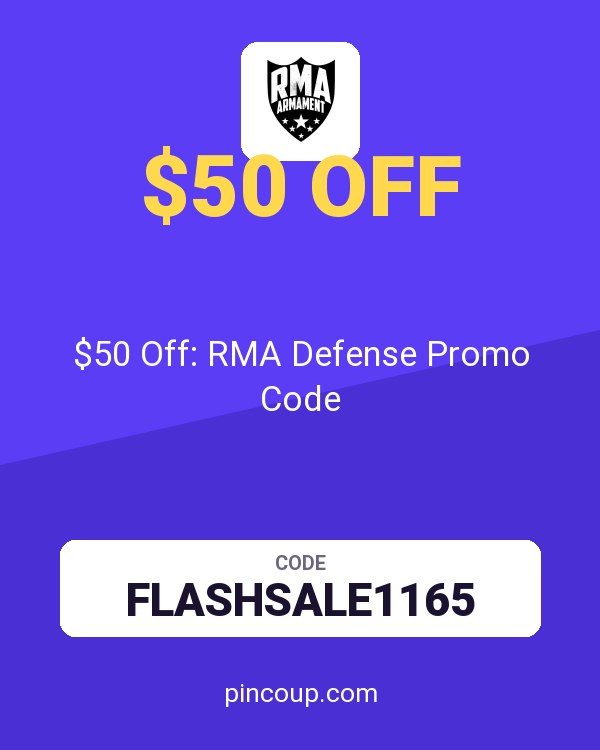 RMA Armament coupon: $50 Off: RMA Defense Promo Code