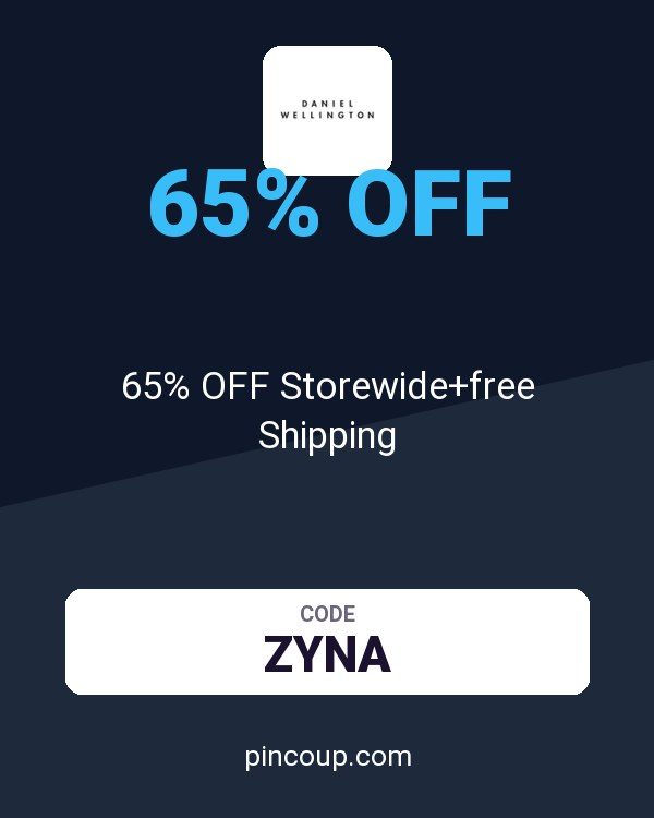 Daniel Wellington coupon: 65% OFF Storewide+free Shipping