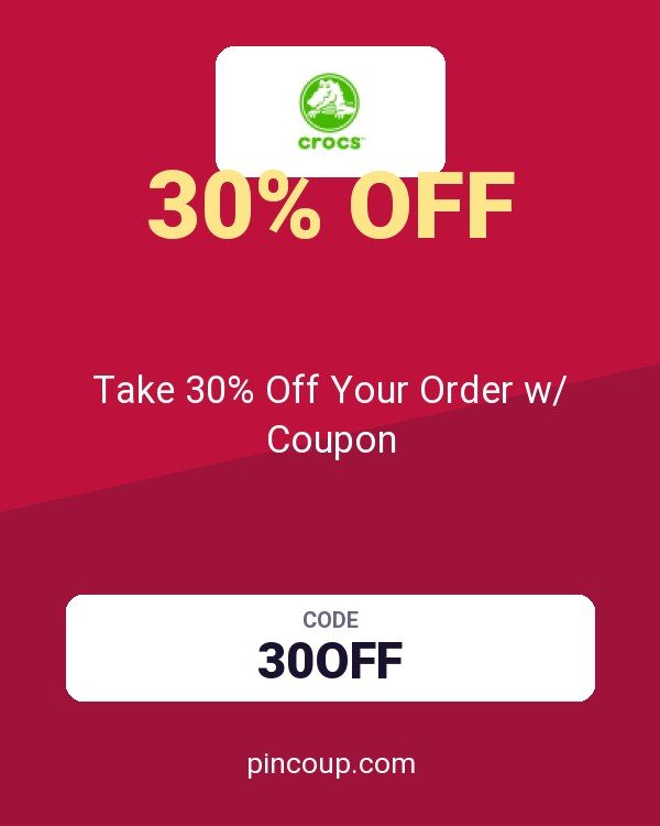 Crocs: Take 30% Off Your Order w/ Coupon