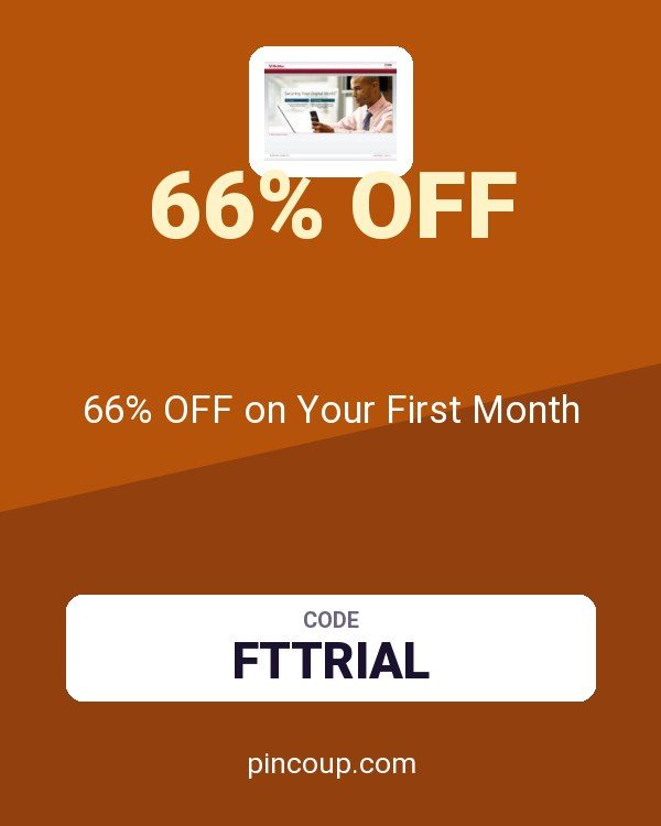 McAfee coupon: 66% OFF on Your First Month