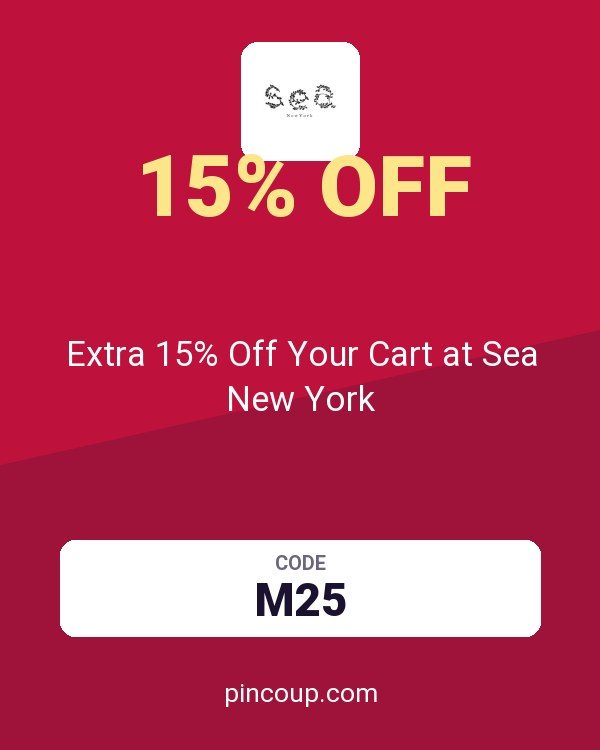 Extra 15% Off Your Cart at Sea New York