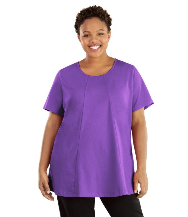 Stretch Naturals Lite Swing Top - FINAL SALE, 6X / PURPLE at JunoActive