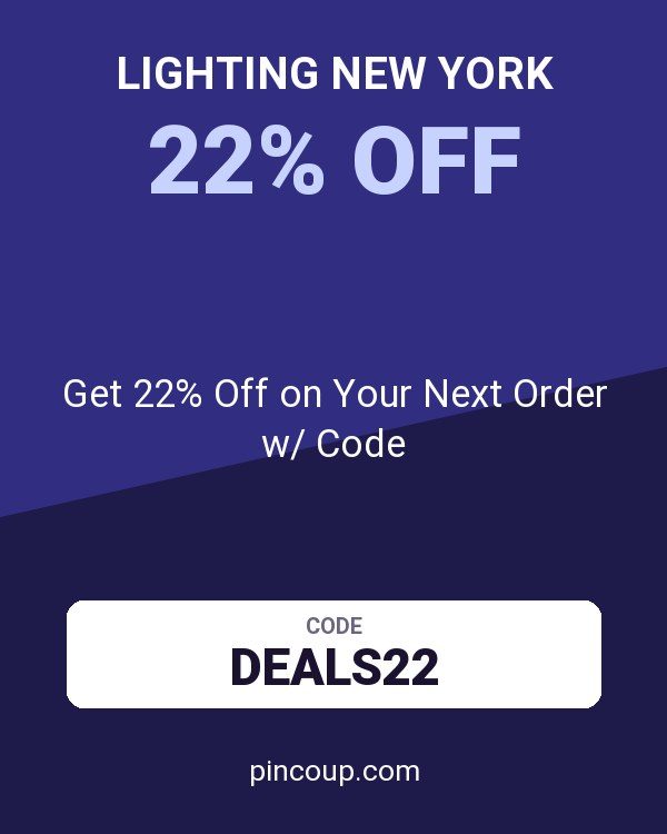 Lighting New York coupon: Get 22% Off on Your Next Order w/ Code