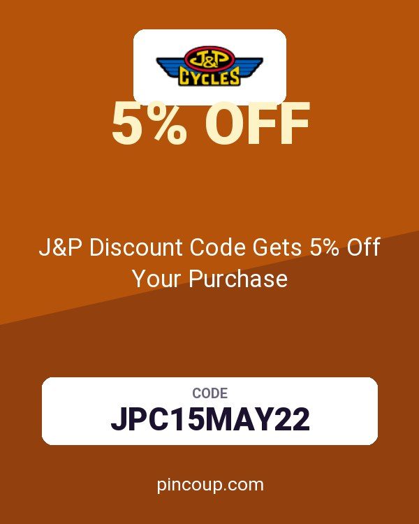 J&P Cycles coupon: J&P Discount Code Gets 5% Off Your Purchase
