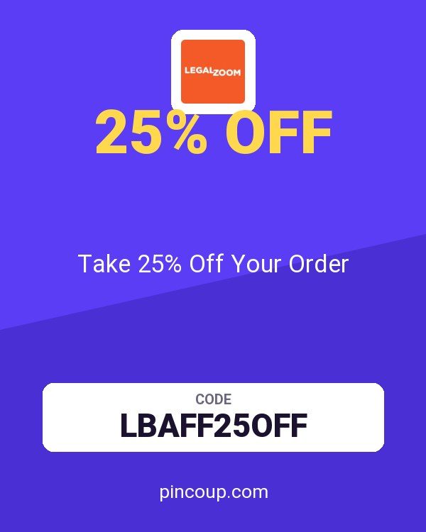 LegalZoom coupon: Take 25% Off Your Order