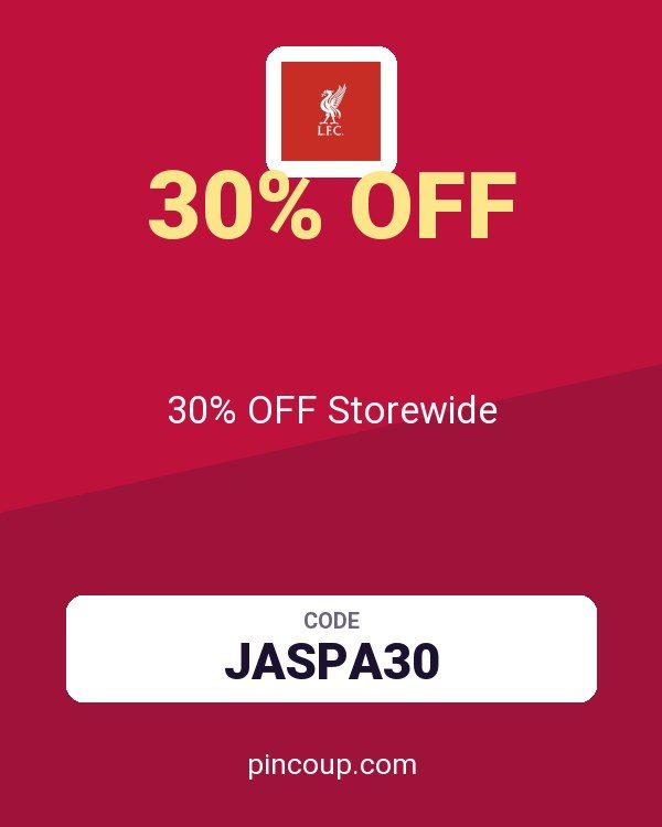 Liverpool FC coupon: 30% OFF Storewide