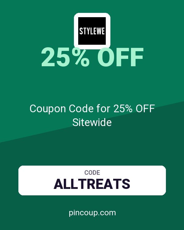 StyleWe: Coupon Code for 25% OFF Sitewide