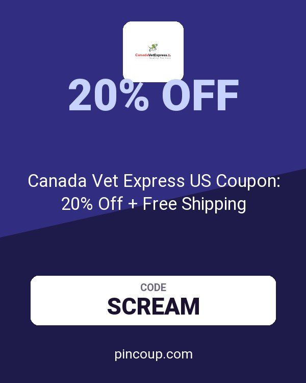 Canada Vet Express US Coupon: 20% Off + Free Shipping