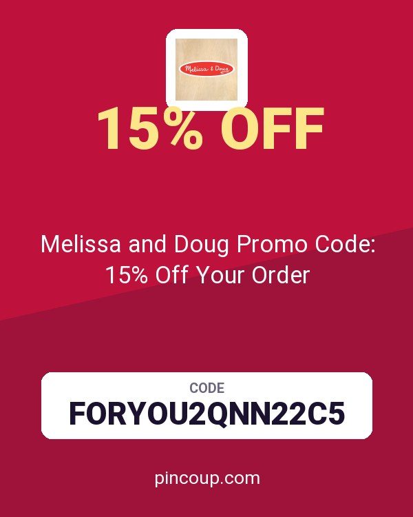 Melissa and Doug Promo Code: 15% Off Your Order