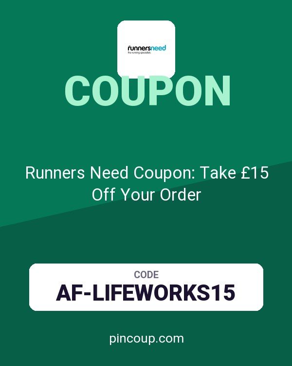 Runners Need Coupon: Take £15 Off Your Order