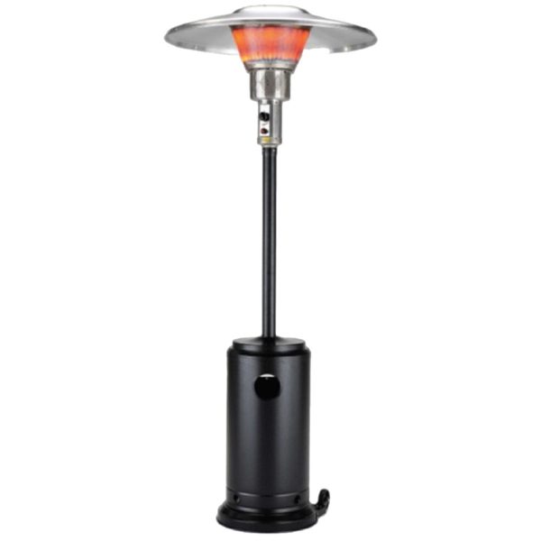 40000 BTU Black Steel Propane Cylindrical Pole Standing Patio Heater at Shop Simon