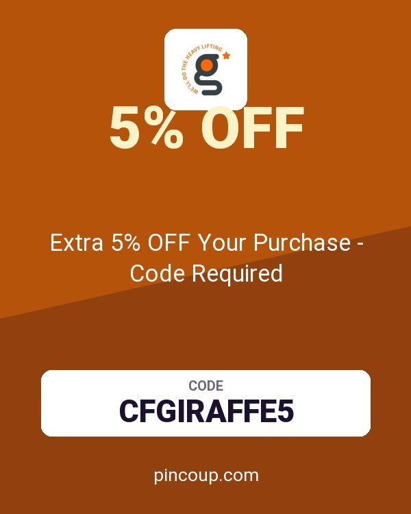 Giraffetools coupon: Extra 5% OFF Your Purchase - Code Required