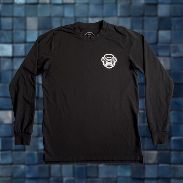Brazen Shirt Mens S Black Graphic Monkey Long Sleeve Tee Script Streetwear Usa, Men's at Grailed