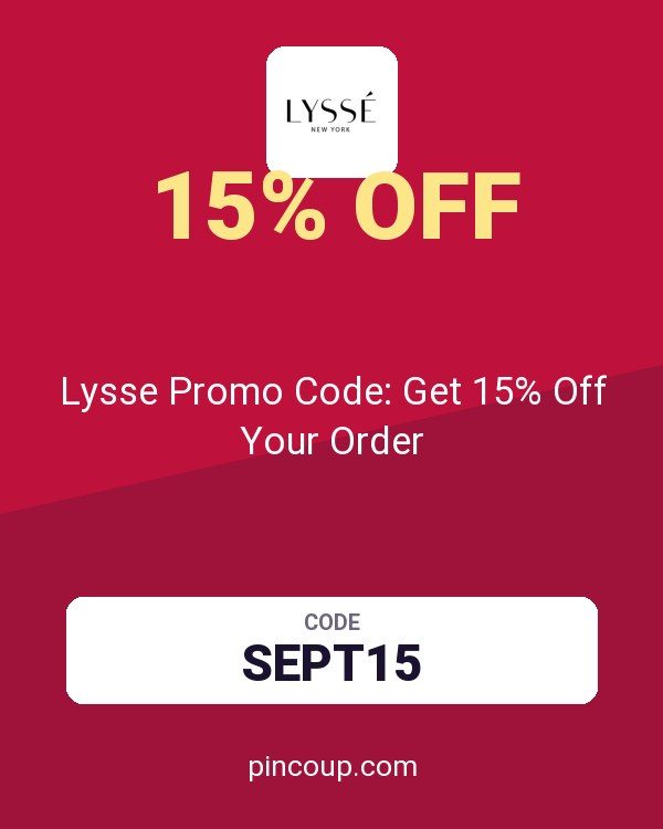 Lysse Promo Code: Get 15% Off Your Order