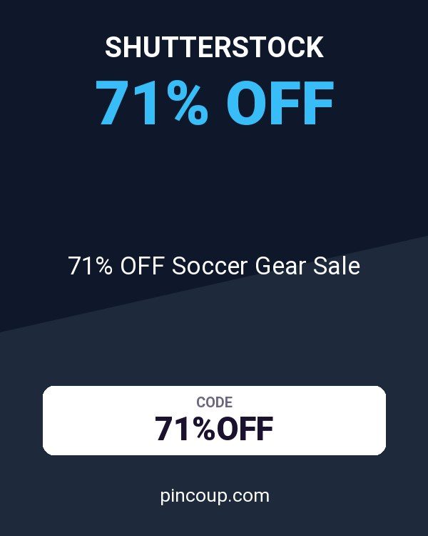 Shutterstock coupon: 71% OFF Soccer Gear Sale