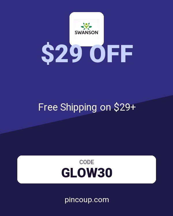 Swanson Health Products coupon: Free Shipping on $29+