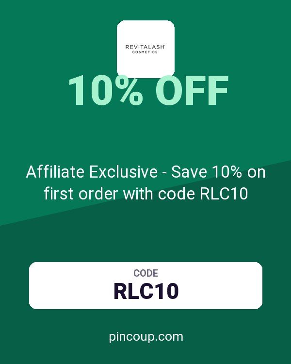 RevitaLash Cosmetics coupon: Affiliate Exclusive - Save 10% on first order with code RLC10