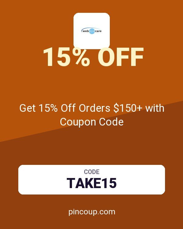 WebEyeCare: Get 15% Off Orders $150+ with Coupon Code
