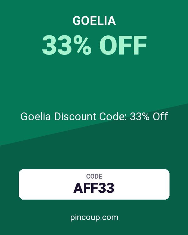 Goelia Discount Code: 33% Off