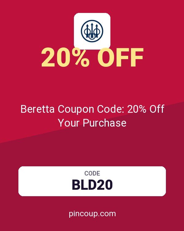 Beretta Coupon Code: 20% Off Your Purchase