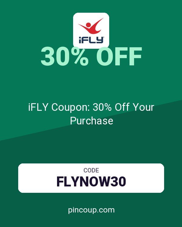 iFLY Indoor Skydiving: iFLY Coupon: 30% Off Your Purchase