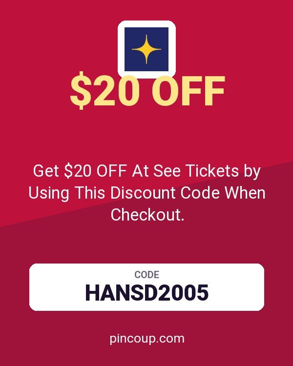 See Tickets by Eventim coupon: Get $20 OFF At See Tickets by Using This Discount Code When Checkout.