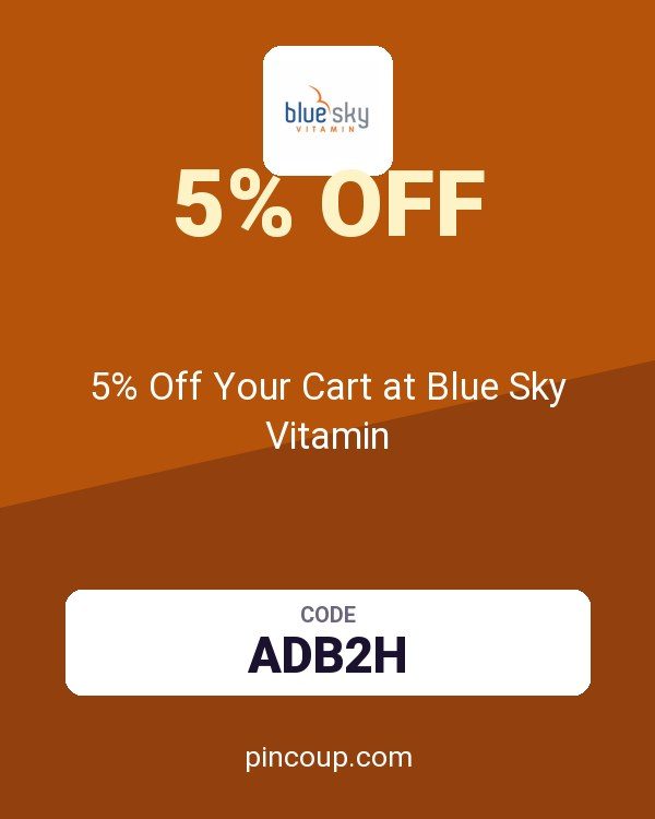 5% Off Your Cart at Blue Sky Vitamin