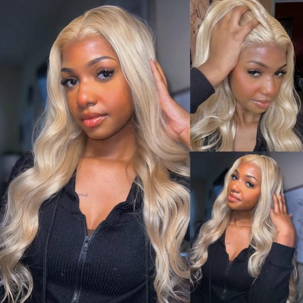 Blonde Body Wave 13x6 Lace Frontal Wig Human Hair Fullness Wig Ashimary Affordable Long Hair - 180% / 13x6 Lace / 28 at HONGKONG OSSILEE TRADING LIMITED