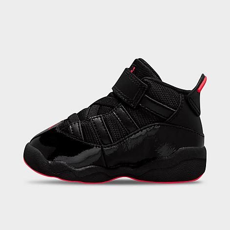 Jordan Kids Toddler Air 6 Rings Basketball Shoes in Black/Infrared 23 Size: 5.0 at JD Sports