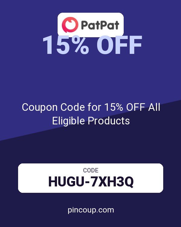 PatPat: Coupon Code for 15% OFF All Eligible Products