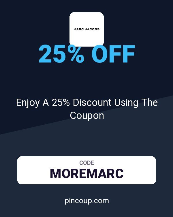 Marc Jacobs: Enjoy A 25% Discount Using The Coupon