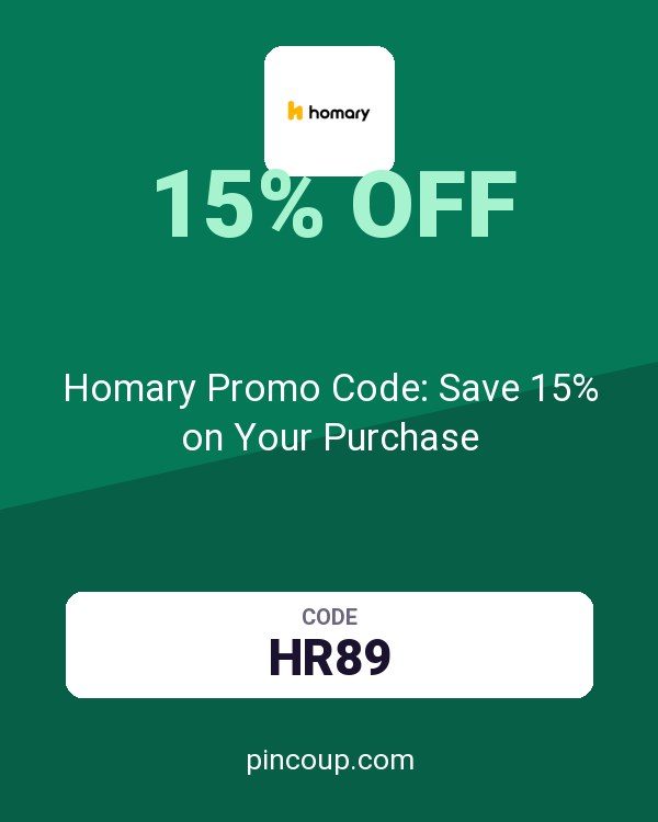 Homary International Limited coupon: Homary Promo Code: Save 15% on Your Purchase