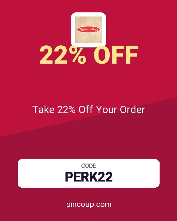 Melissa and Doug coupon: Take 22% Off Your Order