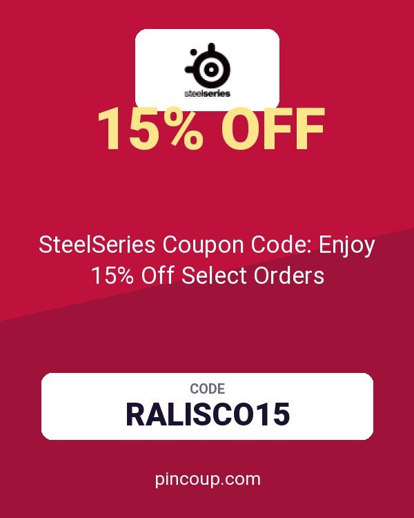 SteelSeries Coupon Code: Enjoy 15% Off Select Orders