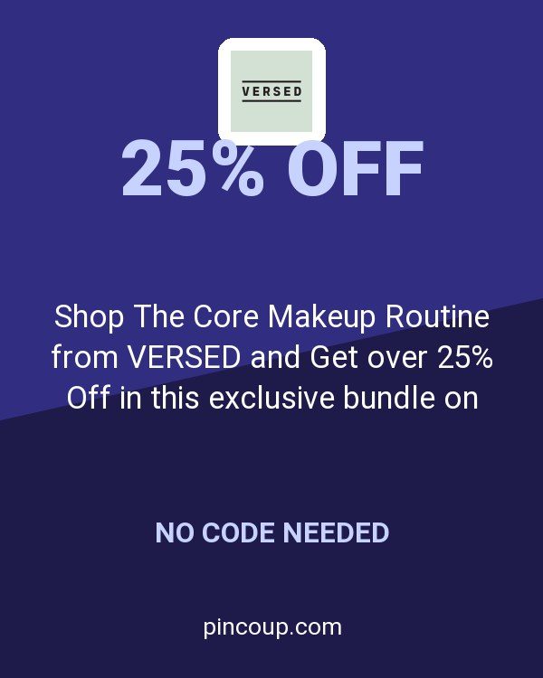 Shop The Core Makeup Routine from VERSED and Get over 25% Off in this exclusive bundle on VersedSkin.com!