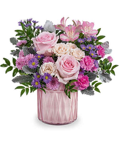 Pink | Mixed Bouquets | Dazzling Gem Bouquet | Same Day Flower Delivery by Teleflora