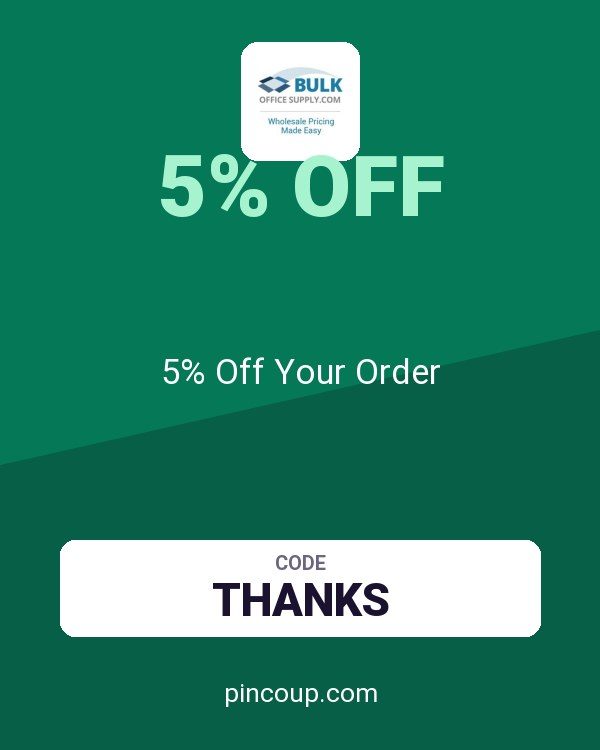 Bulk Office Supply coupon: 5% Off Your Order