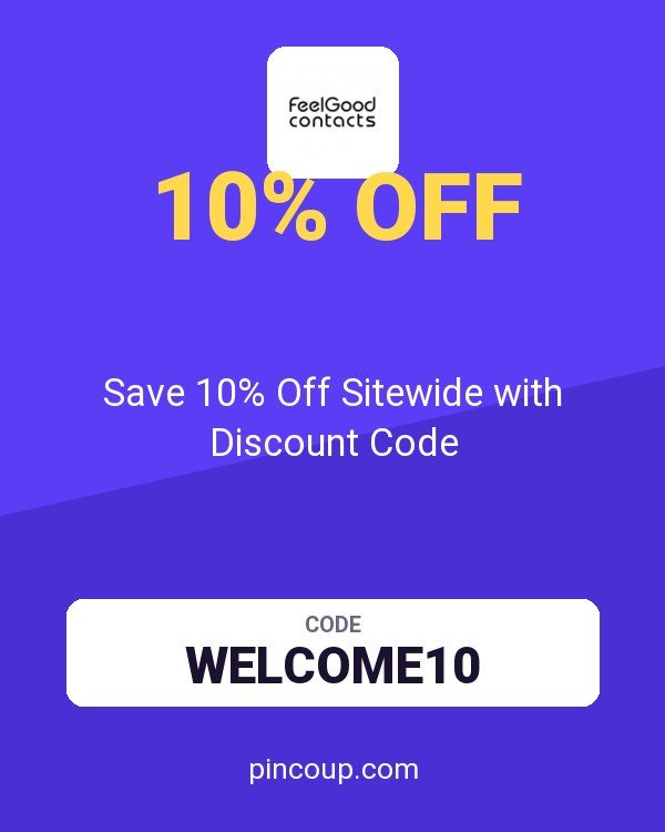 Feel Good Contacts coupon: Save 10% Off Sitewide with Discount Code
